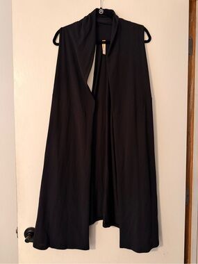 Lucy Black Racerback Active Long Cardigan